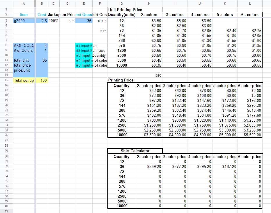 Original Excel-basierter Kalkulator