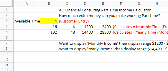 Originale Excel-Quelle für den Rechner