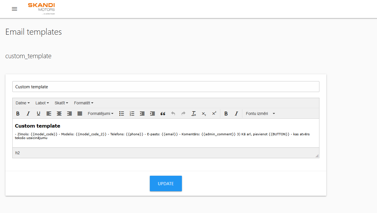 Benutzerdefinierter E-Mail-Vorlageneditor mit dynamischen Variablen für automatisierte Nachrichten an Berater.