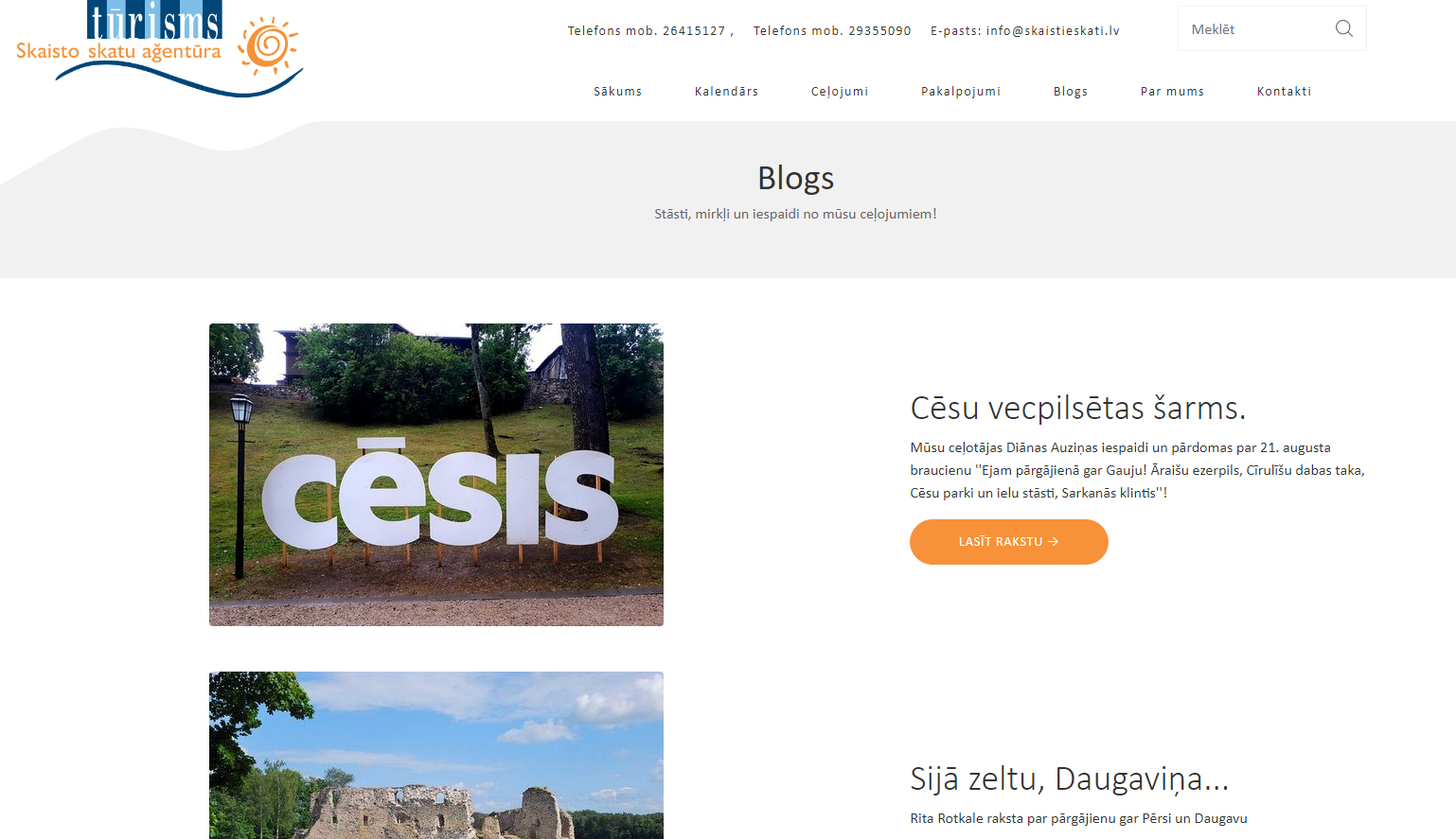 Blog-Seitenscreenshot